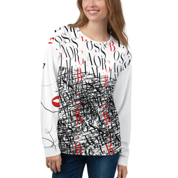 Signature Glamour Boss Lady In Red Font Unisex Sweatshirt